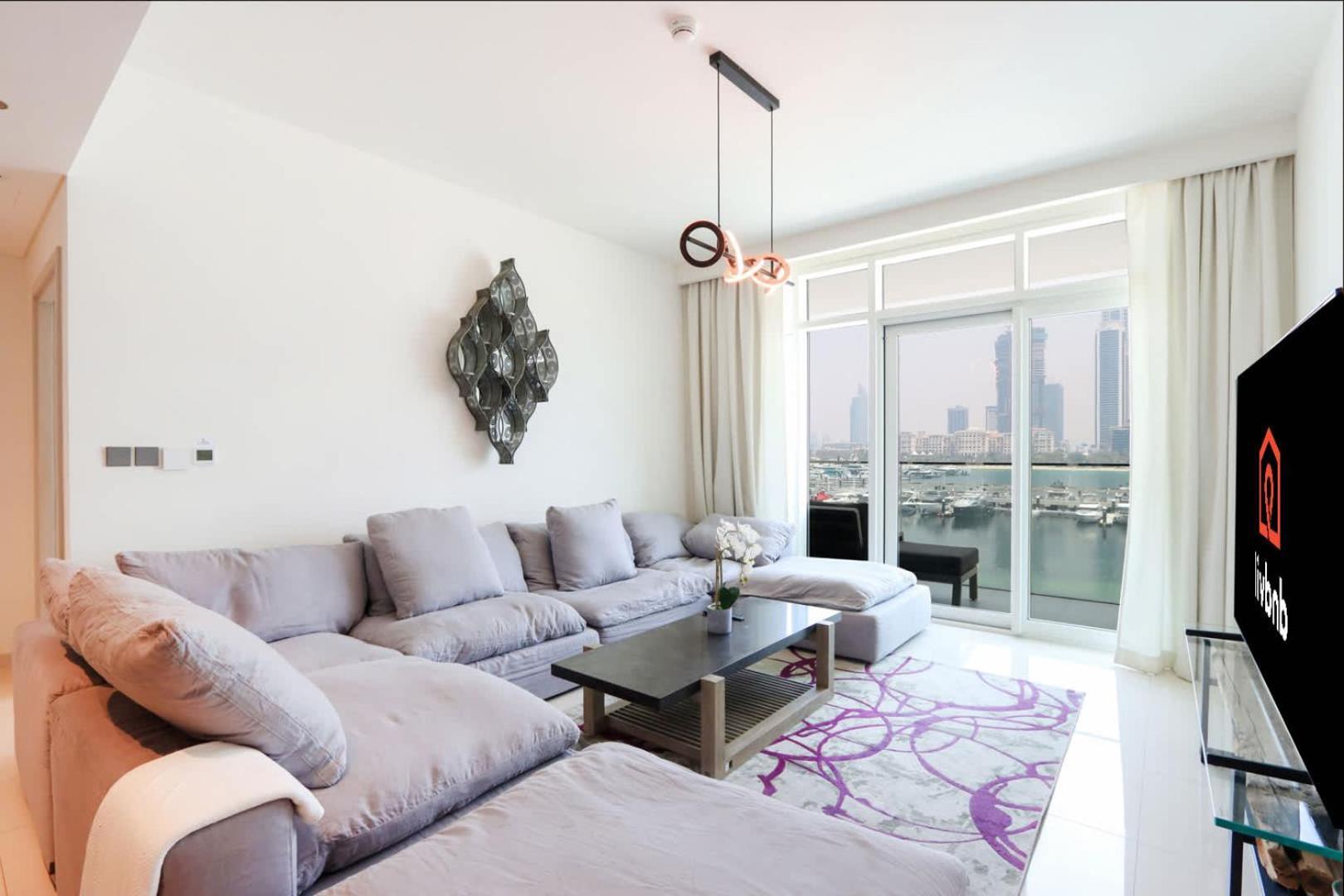 Livbnb - Chic 1br, Beachfront & Marina Views Apartment Dubai